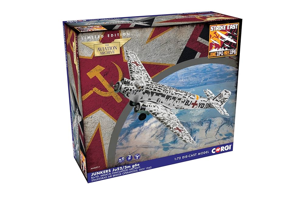 CORGI - 1/72 コーギー corgi ユンカース Ju-52/3M 救急医療搬送機 Corgi ユンカース Ju-52/3M ドイツ空軍 救急搬送機 スターリング